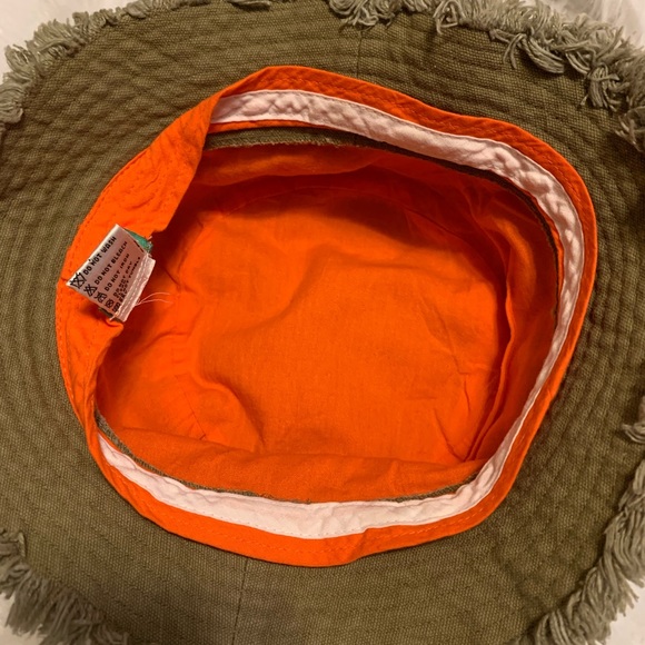 UNITED COLORS OF BENETTON Cotton khaki ladies bucket hat VVGUC size: OSFA - Picture 9 of 9